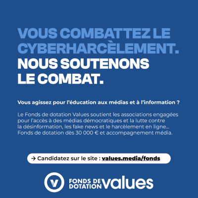 Education aux médias : le fonds Values lance son premier appel à projets